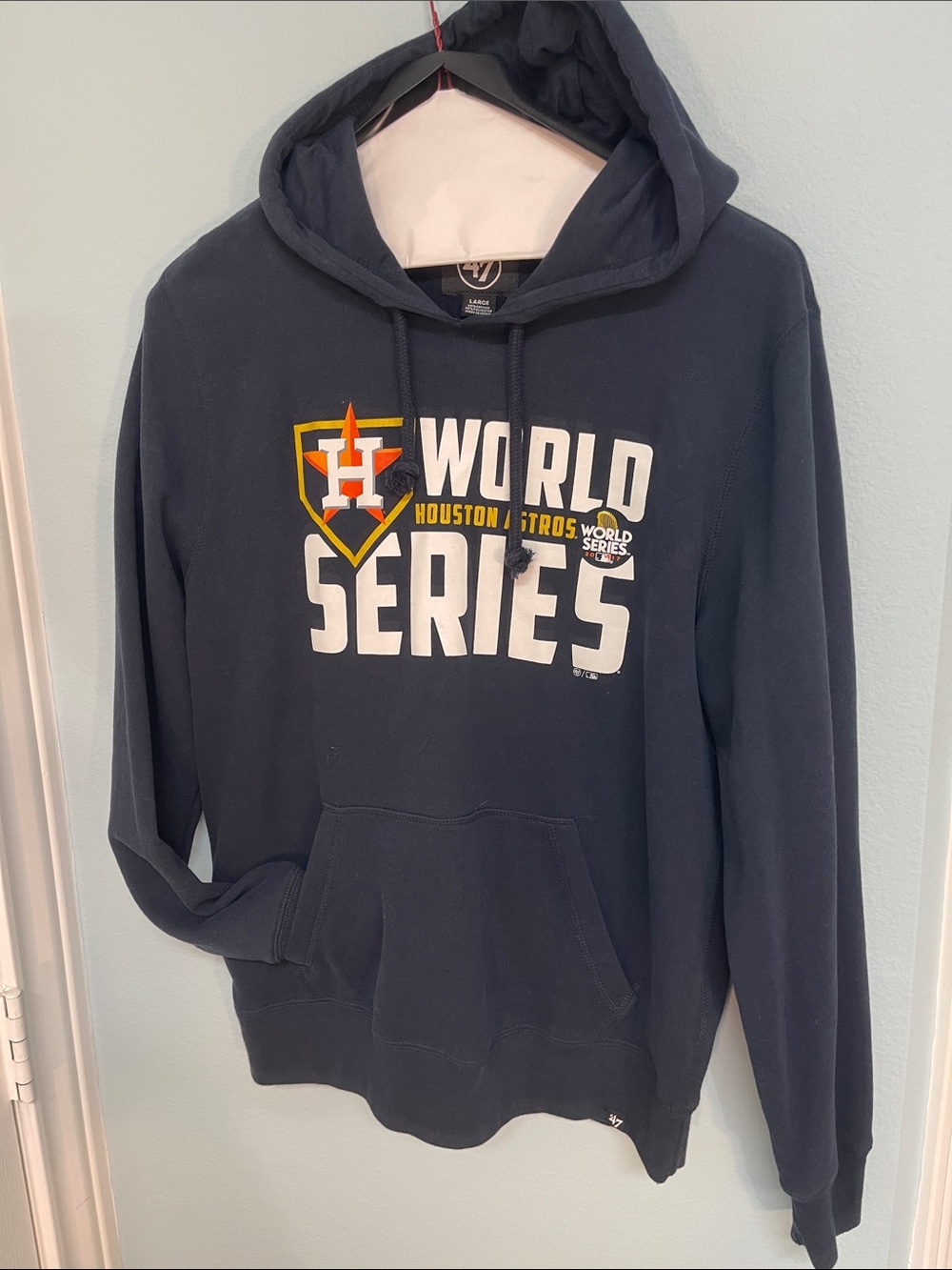 47 Brand Navy Houston Astros World Series Pullover Hoodie